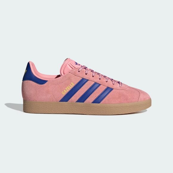 Adidas Originals Women's Pink Blue Gazelle Shoes JH7213 - Picture 2 of 6